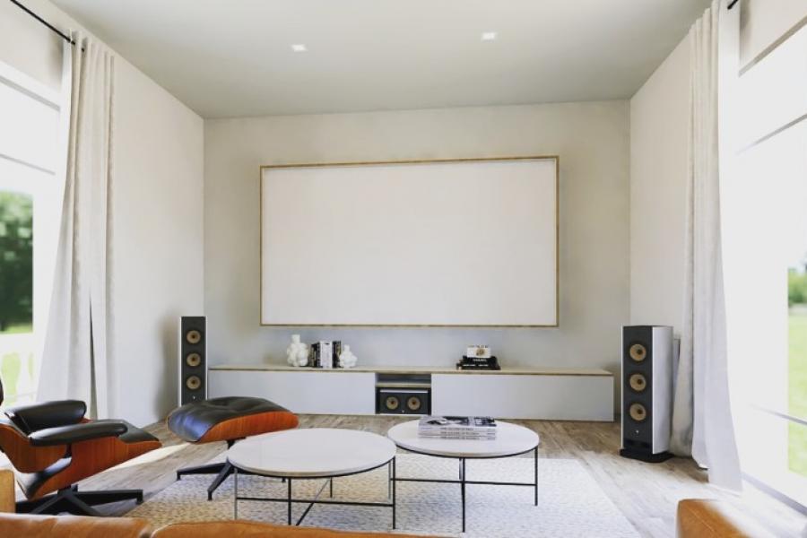 Mobilier sur mesure pour la salle Cinema. 